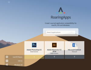 Roaring application Mojave compatibilité