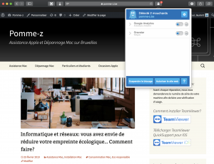 Extension Ghostery sur Chrome