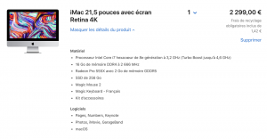iMac 21 pouces 2019