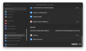 Protéger votre Mac avec FileVault