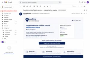 exemple phishing parking